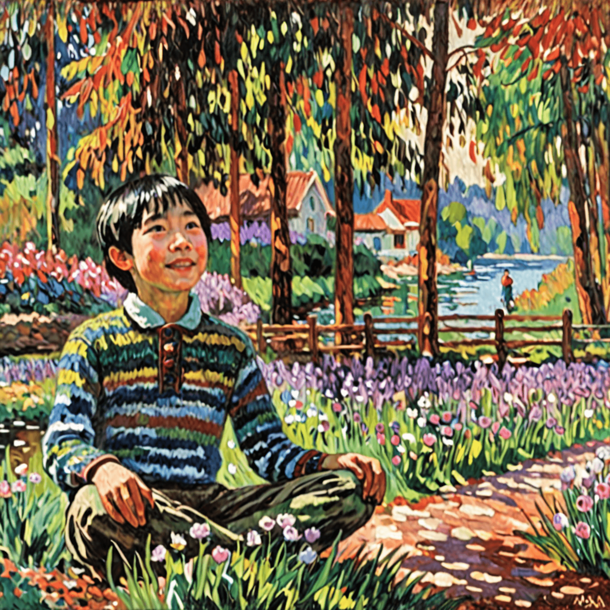 Portrait of Kyle by Claude Monet